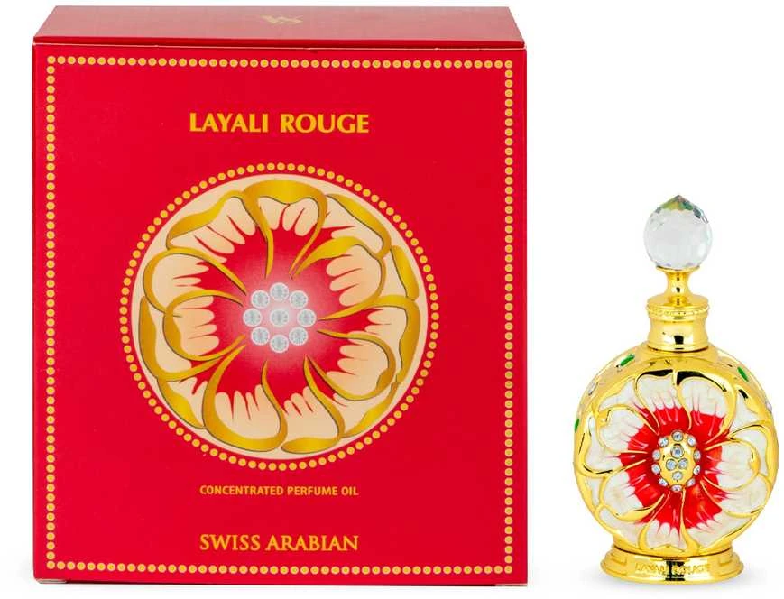 Kvepalai moterims Swiss Arabian Layali Rouges, koncentruotas kvepalų aliejus, 15 ml