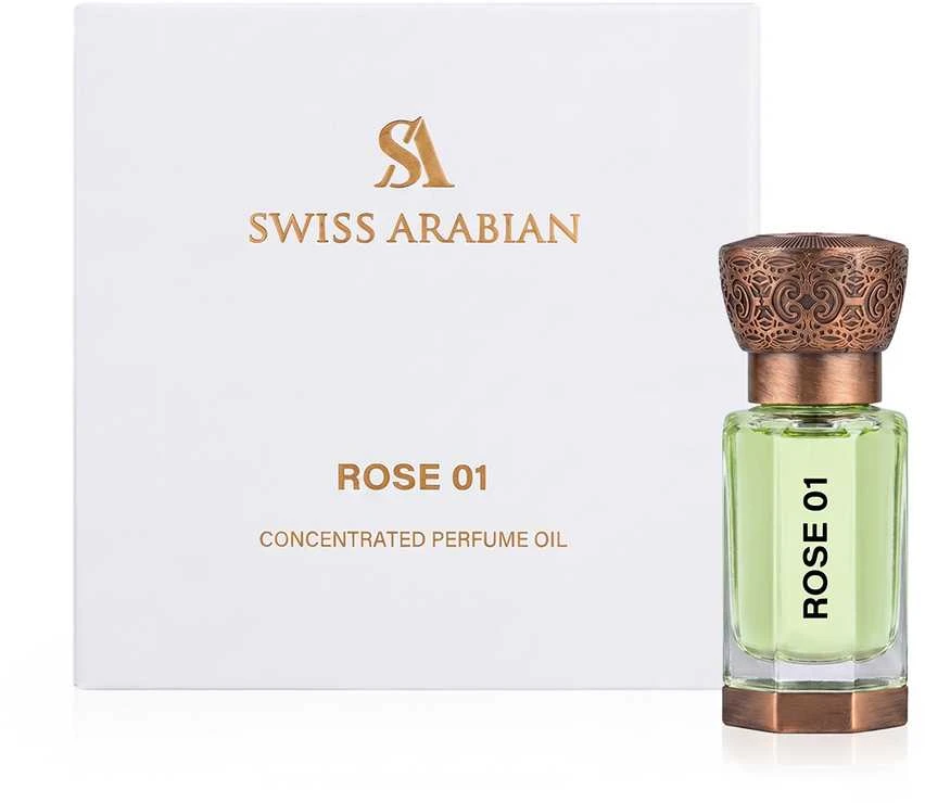 Koncentruotas kvepalų aliejus „Swiss Arabian Rose 01“ unisex, 12 ml