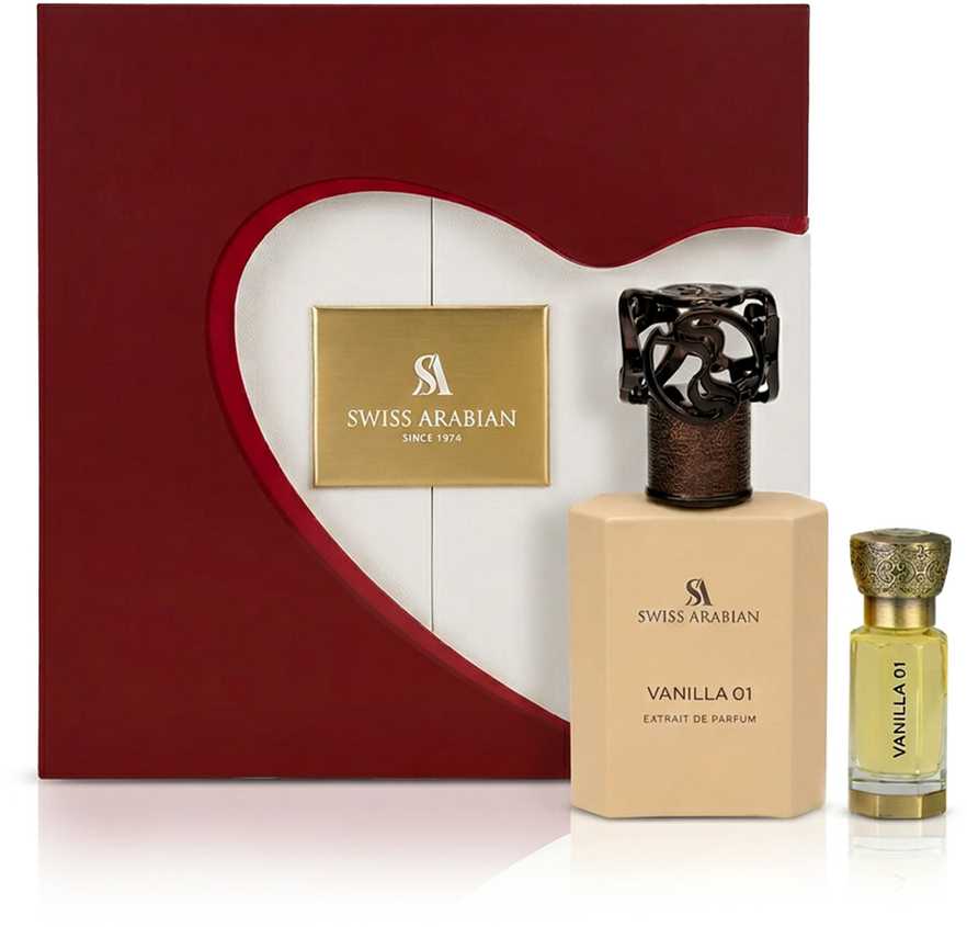 Swiss Arabian Šveicarijos arabiškos vanilės 01 kvepalų ekstraktas 50 ml + kvepalų aliejus 12 ml (moterims)
