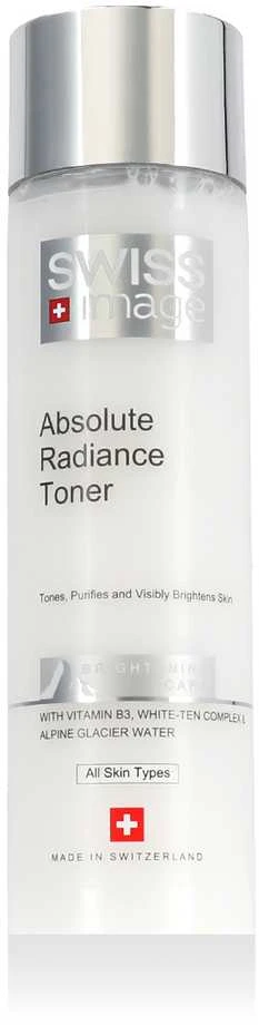 „Swiss Image Brightening Care Absolute Radiance Toneris“ veido losjonas ir purškiklis, 200 ml