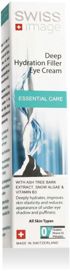 Swiss Image Essential Care Deep Hydration Filler Paakių kremas paakių kremas, 15 ml