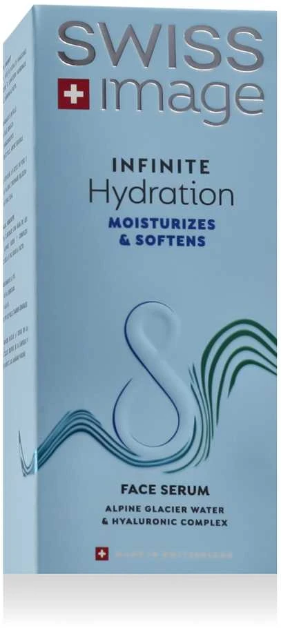 „Swiss Image Infinite Hydration“ drėkinamasis ir minkštinantis veido serumas, 30 ml