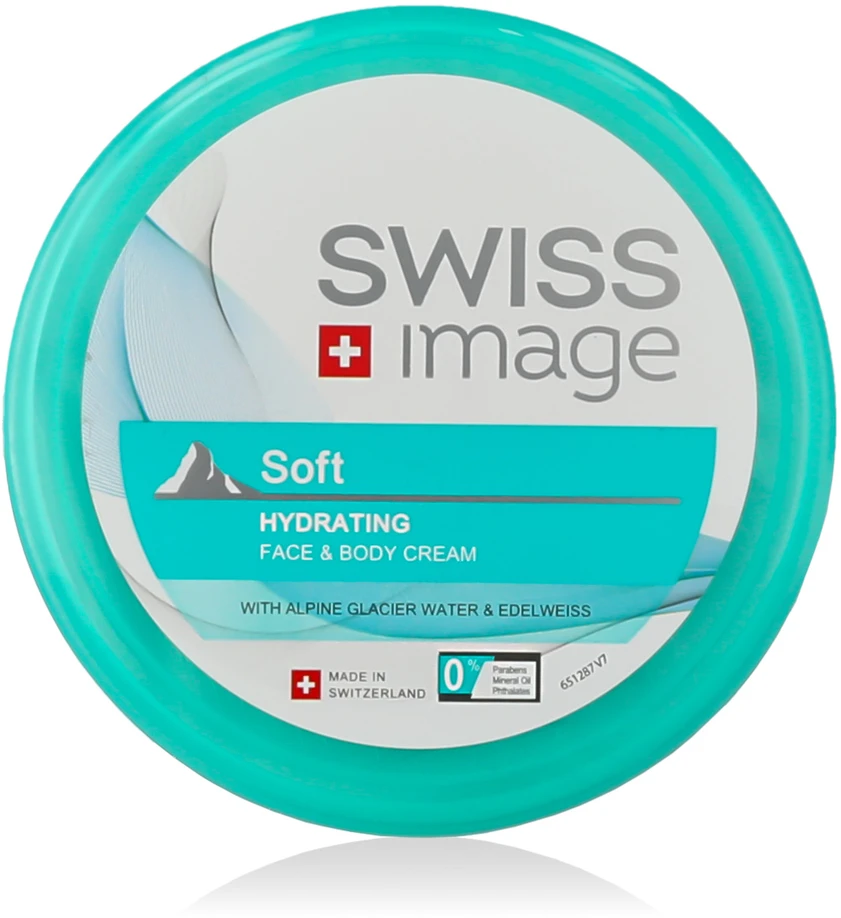 Swiss Image Soft Hydrating Face & Body Kreminis kremas veidui ir kūnui, 200 ml