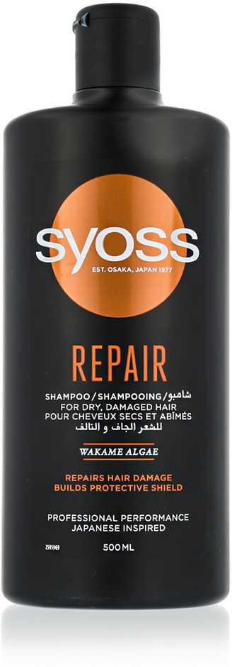 Syoss Atstatomasis Therapy Šampūnas atkuriamasis šampūnas sausiems ir pažeistiems plaukams, 500 ml