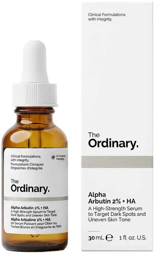 The Ordinary More Molecules Alpha Arbutin 2% HA Serum veido serumai, 30 ml