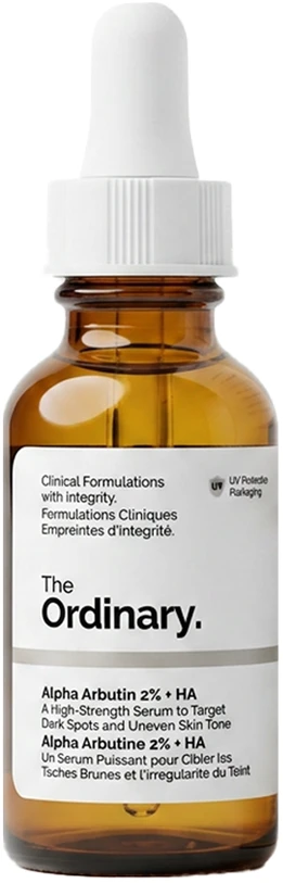 The Ordinary More Molecules Alpha Arbutin 2% HA Serum veido serumai, 30 ml