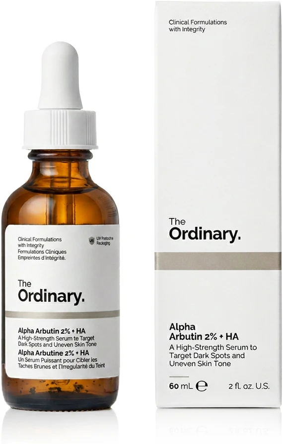 The Ordinary Alpha Arbutin 2% + HA serumas veidui, 60 ml