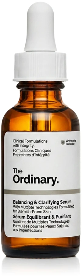 The Ordinary Balancing & Gaivinantis Serum skaistinantis serumas į dėmes linkusiai veido odai, 30 ml