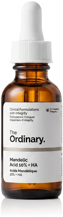 The Ordinary Mandelic Acid 10% + HA šveičiamoji priemonė veidui, 30 ml