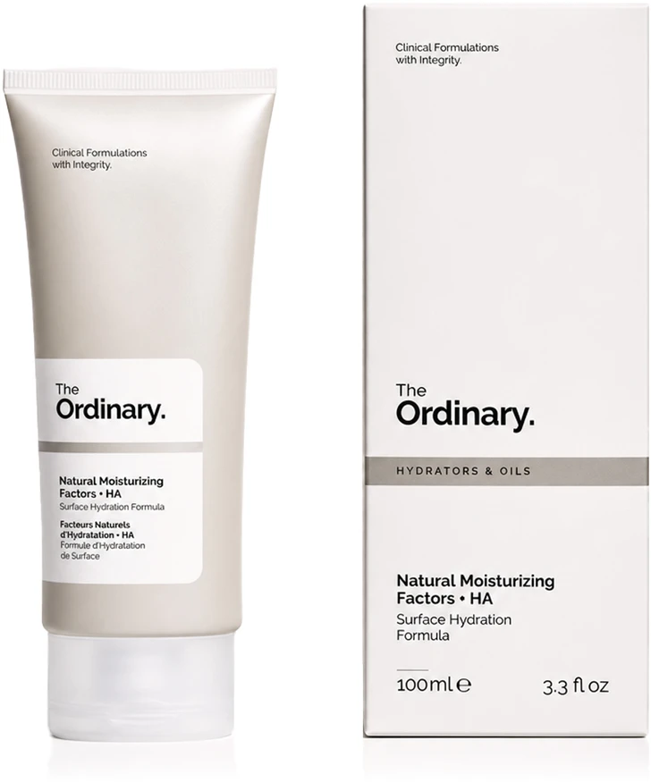The Ordinary Natural Moisturizing Factors + HA drėkinamasis veido kremas, 100 ml