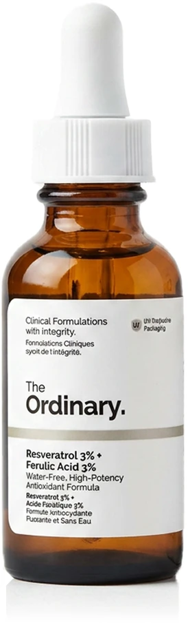 The Ordinary Resveratrol 3% + Ferulic Acid 3% veido serumas, 30 ml