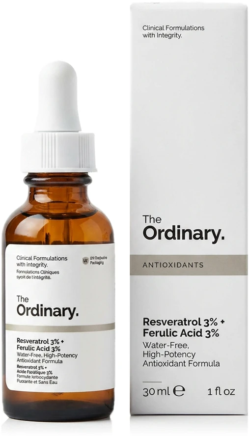 The Ordinary Resveratrol 3% + Ferulic Acid 3% veido serumas, 30 ml