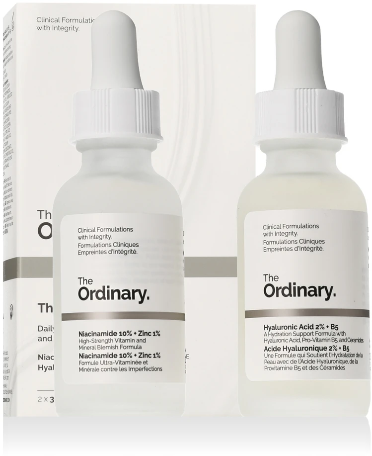 The Ordinary The Skin Support Set veido serumų rinkinys, 2 x 30 ml