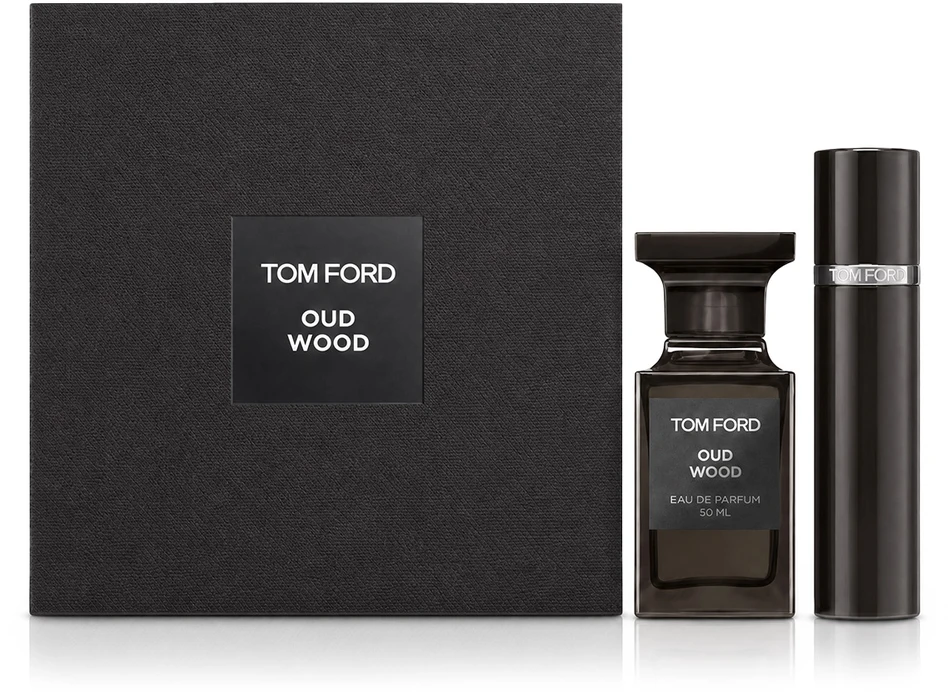 Tom Ford Oud Wood rinkinys parfum purškiamas 50ml + kvepalų vandens purškiklis 10ml