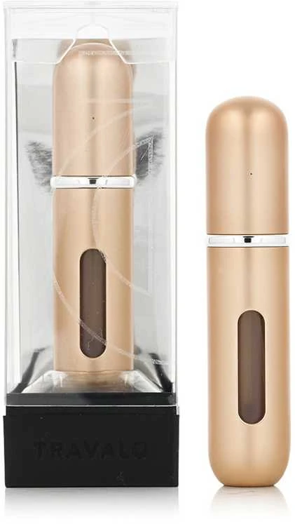 Travalo Classic HD Gold pildomas kvepalų buteliukas (atomaizeris), 5 ml