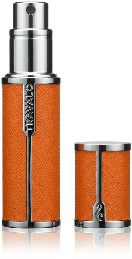 Travalo Milano Oranžinis pildomas kvepalų buteliukas (atomaizeris), 5 ml