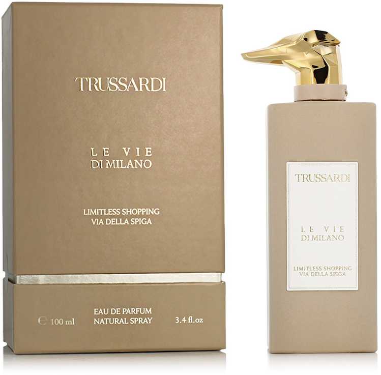 Trussardi Le Vie Di Milano Limitless Shopping Via della Spig EDP parfumuotas vanduo unisex, 100 ml