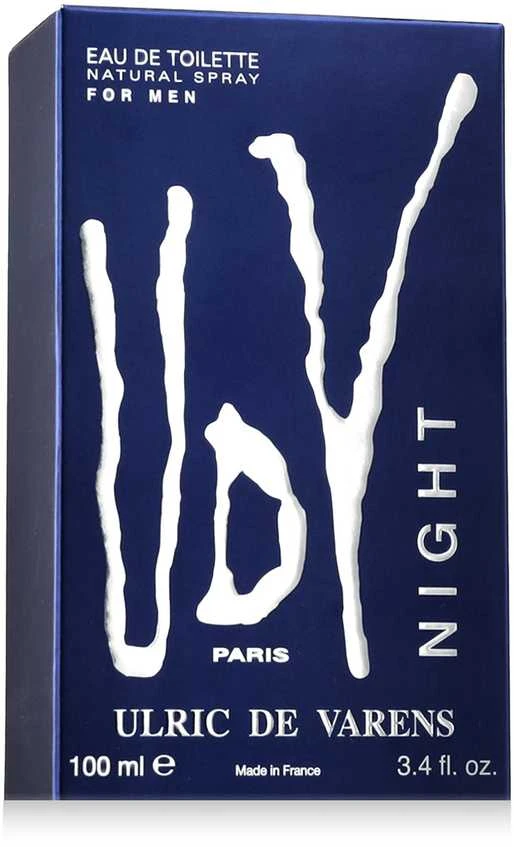 Tualetinis vanduo Ulric De Varens Night For Men Eau De Toilette Purškiklis, 100ml