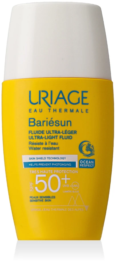 Uriage Bariesun Ultra-Light Fluid SPF 50+ apsauginis fluidas veidui, 30 ml