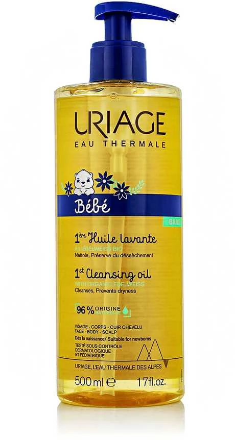 Uriage Bebe 1st Cleansing Oil maitinamasis valomasis aliejus kūdikiams, 500 ml