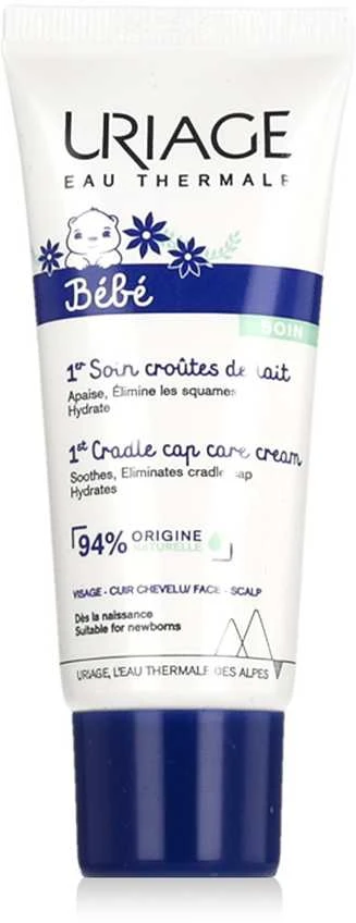 Uriage Bébé 1st Cradle Cap Care kremas kūdikių pleiskanų luobelei šalinti 40ml