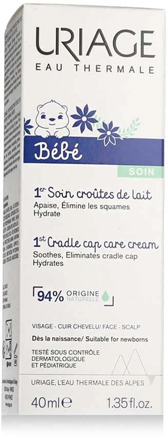 Uriage Bébé 1st Cradle Cap Care kremas kūdikių pleiskanų luobelei šalinti 40ml
