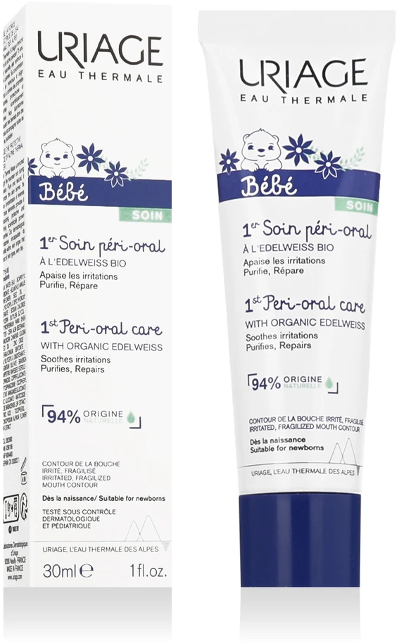 Uriage Bébé 1st Peri-Oral Care Day Kreminis vaikams, 30 ml