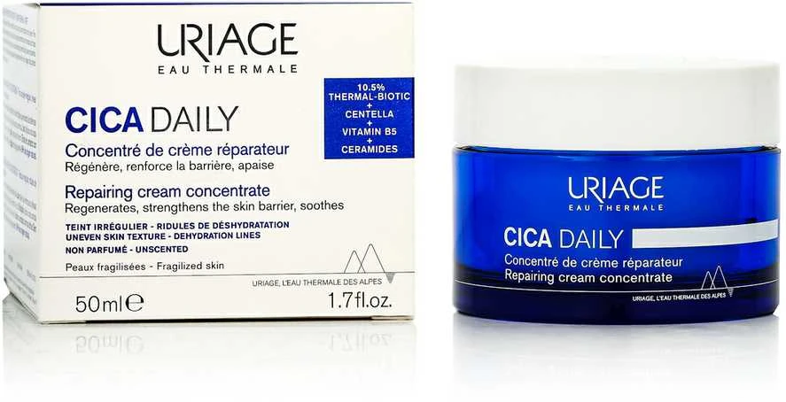 Uriage Cica Daily Repairing Kreminis Concentrate atkuriamasis veido kremas, 50 ml