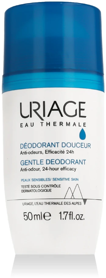 Uriage Gentle Deodorant Švelnus rutulinis dezodorantas be aliuminio, 50 ml