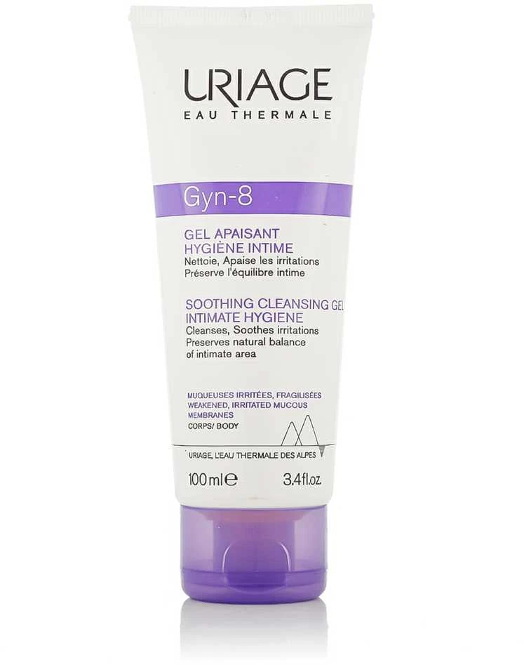 "Uriage Gyn-8" raminamasis valomasis gelis intymiai higienai 100ml