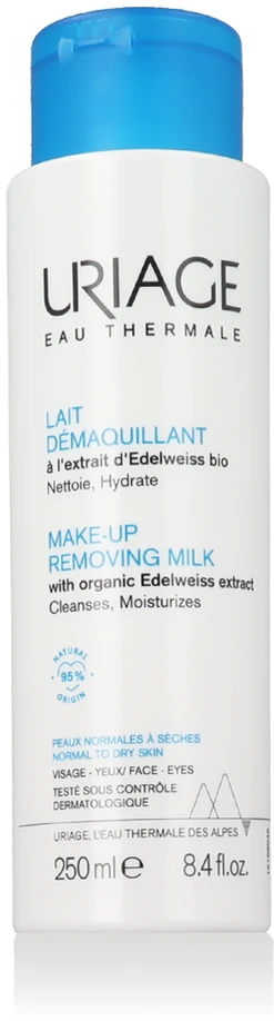 Uriage Make-Up Removing Milk makiažo valymo pienelis normaliai ir sausai odai, 250 ml