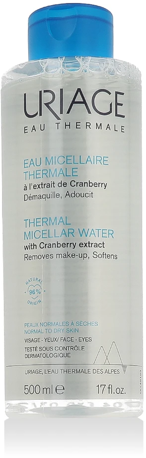 Uriage Eau Thermale Micellar Vanduo micelinis vanduo sausai ir normaliai odai, 500 ml