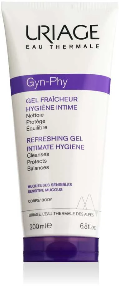 "Uriage Gyn-Phy" intymios higienos gaivinamasis gelis 200ml