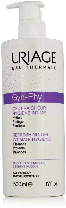 Gaivinantis intymios higienos prausimosi gelis Uriage Gyn-Phy Refreshing Gel, 500 ml
