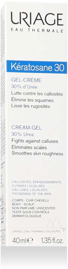 Uriage Kératosane 30 Kreminis-Gel kūno kremas-gelis, 40 ml