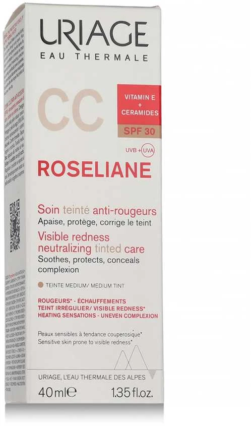 Uriage Roséliane CC Kreminis SPF30 apsauginis CC veido kremas jautriai / į paraudimą linkusiai odai, atspalvis: Universal Tone, 40 ml