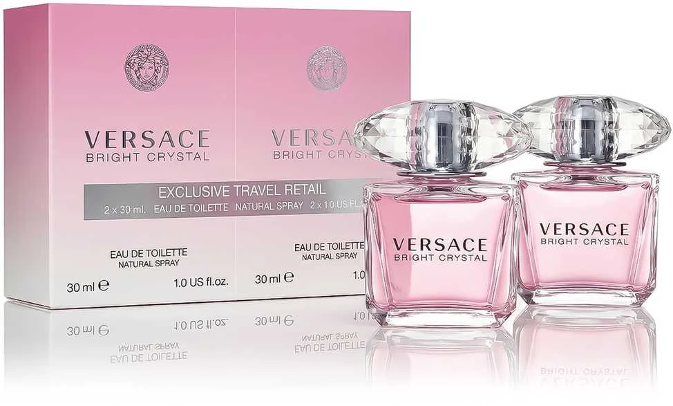 Kvepalų rinkinys moterims Versace Bright Crystal EDT, 2x30 ml