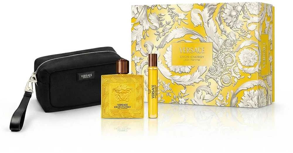 Versace Eros Energy rinkinys vyrams (EDP, 100 ml + EDP, 10 ml + kosmetinė)