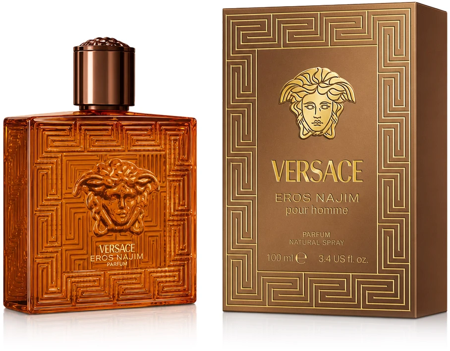 Dėklas Versace Eros Najim Pour Homme Parfum PP kvepalai vyrams, 100 ml