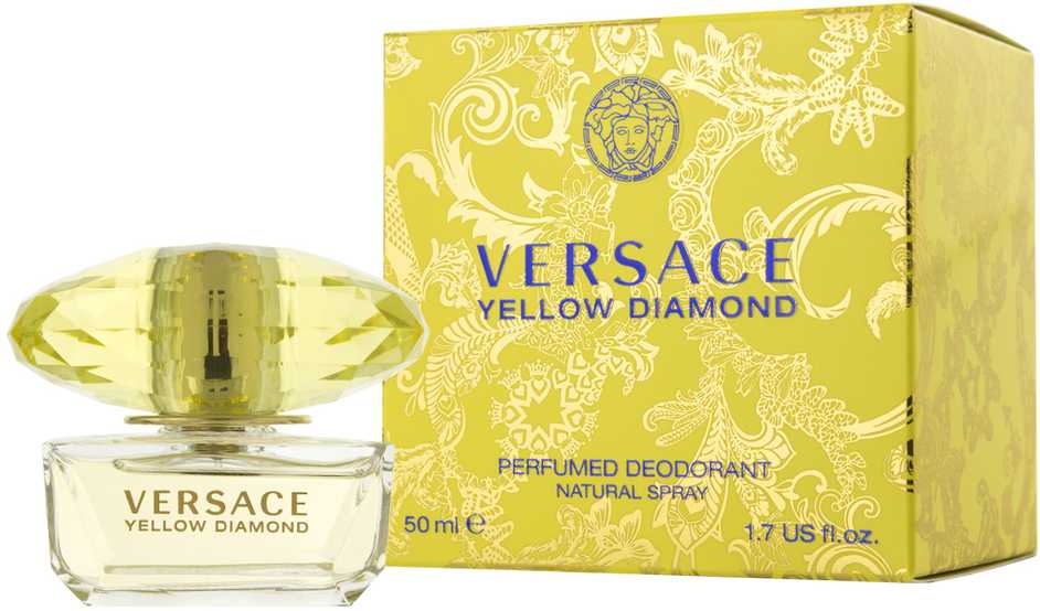 Versace Geltona Diamond purškiamas dezodorantas moterims, 50 ml