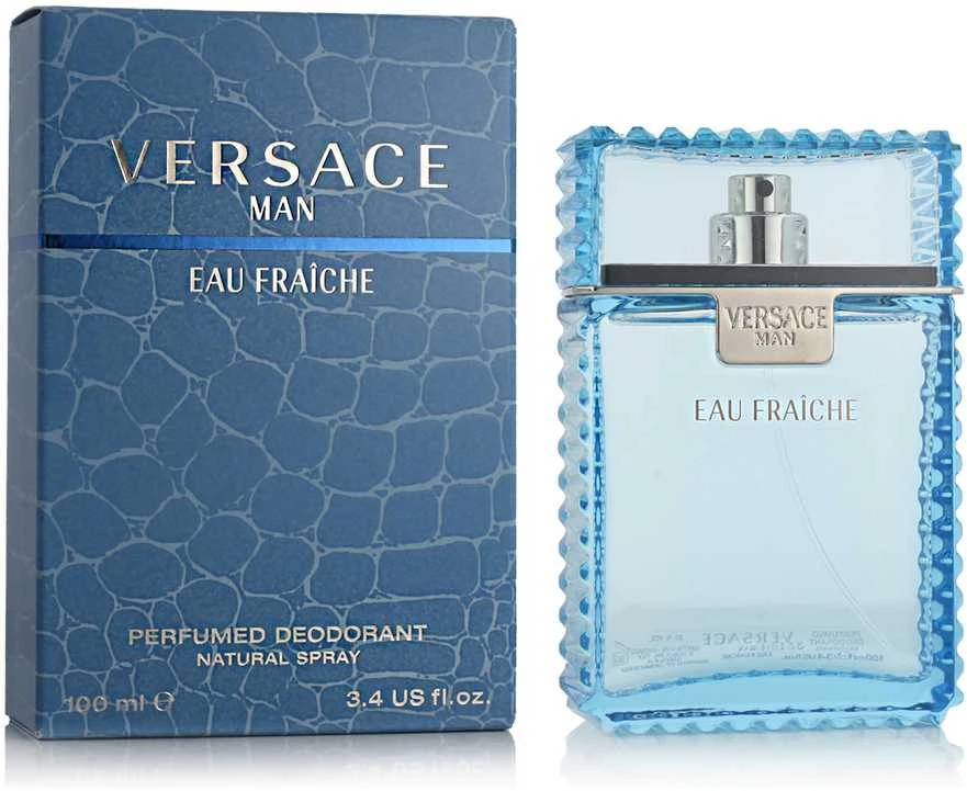 Versace Man Eau Fraiche Deo Purškiklis purškiamas dezodorantas vyrams, 100 ml