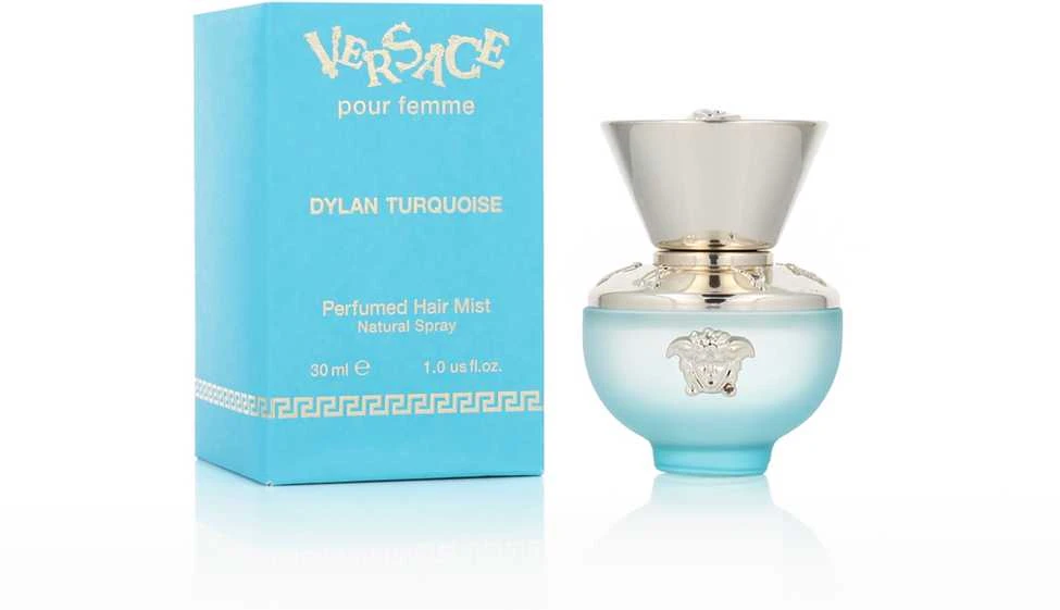 Versace Dylan Turquoise plaukų purškiklis moterims, 30 ml
