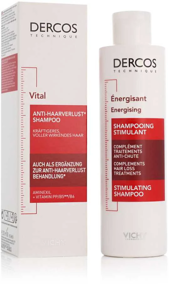 "Vichy Dercos" stimuliuojantis energizuojantis šampūnas nuo plaukų slinkimo 200ml