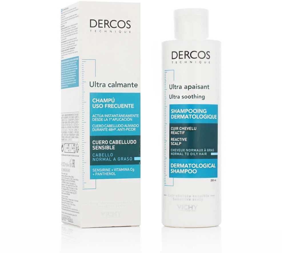 L'Oreal "Vichy Dercos Ultra Smoothing Šampūnas" glotninantis šampūnas 200ml