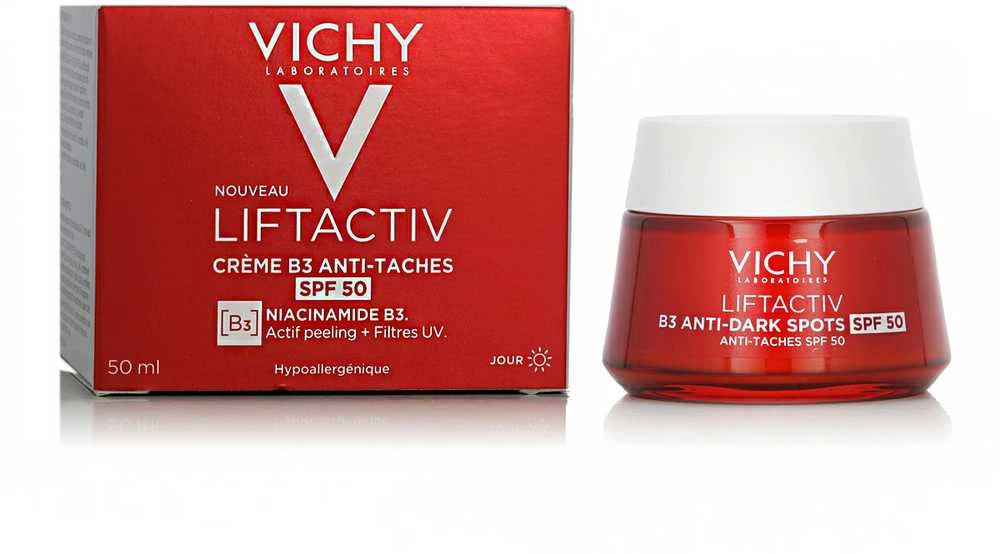 Vichy Liftactiv B3 Anti-Blemish Kreminis Spf50 intensyvaus poveikio kremas nuo raukšlių pigmentinių dėmių korekcijai 50ml