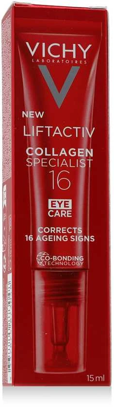 Vichy Liftactiv Collagen Specialist Eye Care senėjimo požymius mažinantis paakių kremas, 15 ml