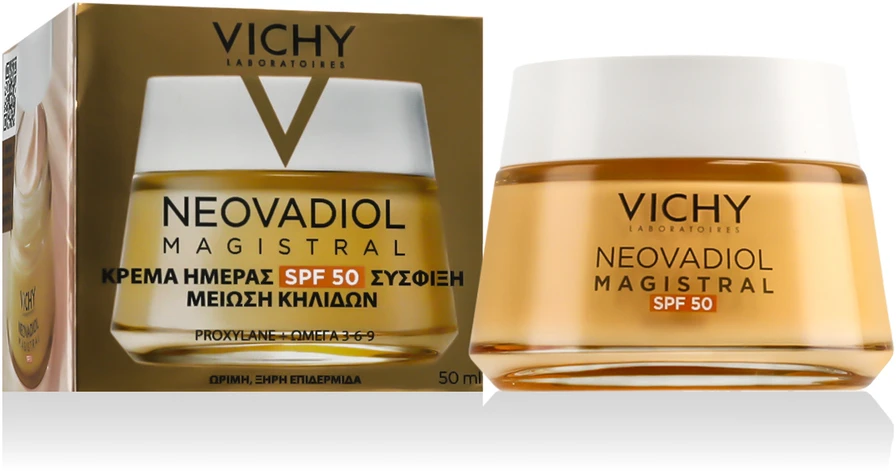 Vichy Neovadiol Anti-Blemish Firming Kreminis stangrinantis veido kremas nuo tamsių dėmių po menopauzės, 50 ml