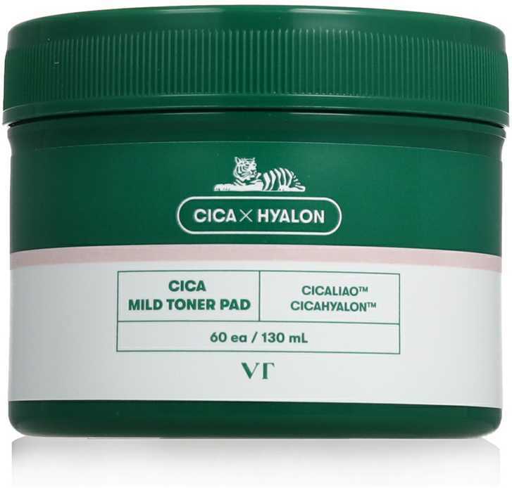 Vt Cosmetics Cica Mild Toneris Pad šveičiamosios tonizuojančios pagalvėlės, 60 vnt.