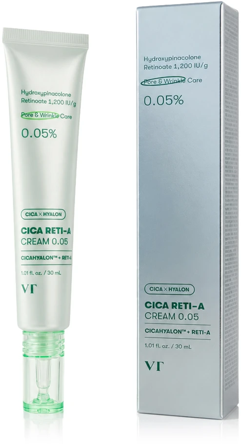 VT Cosmetic Cica Reti-A Cream 0,05 Intensyvaus poveikio veido kremas su retinoliu, 30 ml