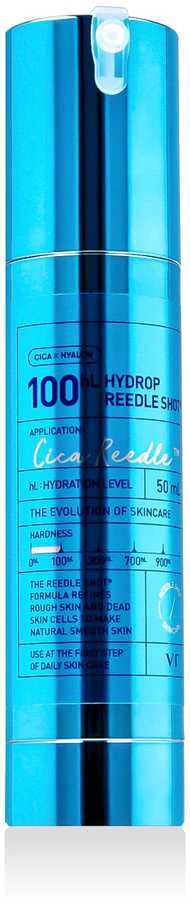 VT Cosmetics Cica Reedle Hydrop Reedle Shot 100hL Aktyvaus poveikio drėkinamoji priemonė veidui, 50 ml